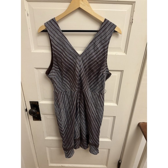 Sundance Dresses & Skirts - Sundance Women's Linen‎ Belted Gray Brown Striped  Allende Dress Size 16 $168